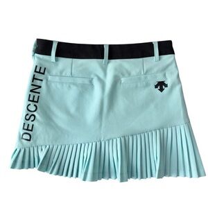 Descente Mini Pleated Golf Skirt Skort Blue Turquoise Size Small - Like New!
